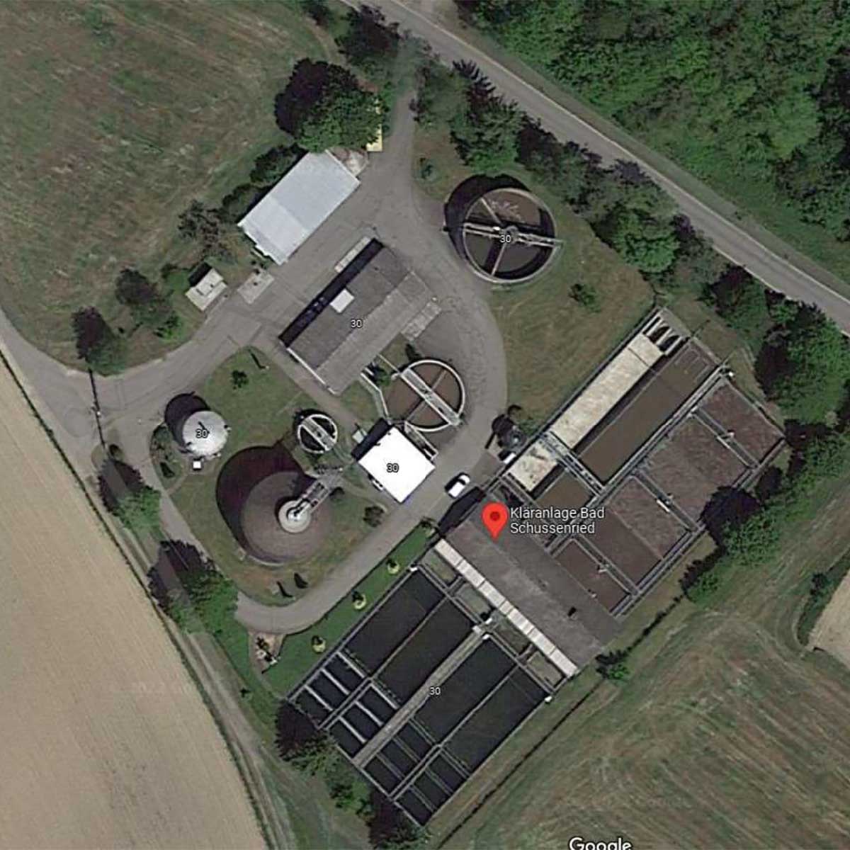 Photovoltaikanlage auf der Kläranlage Schussenried