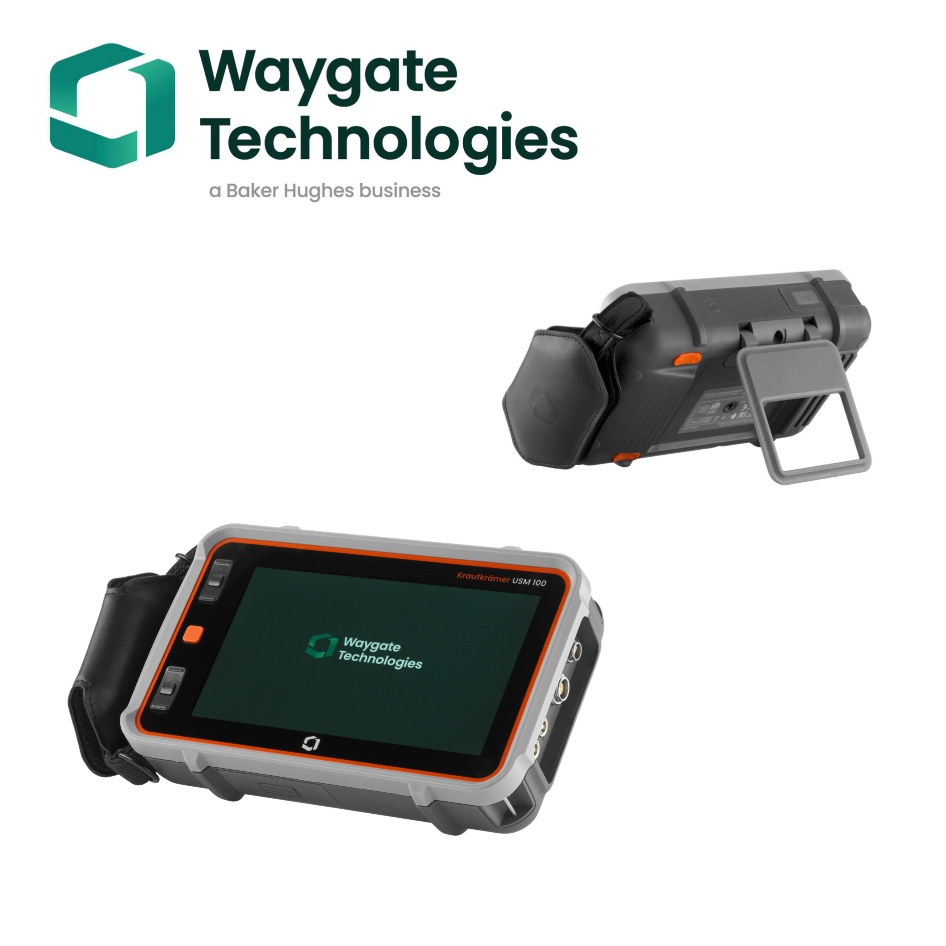 Ultrasonic testing instrument USM100 in use
