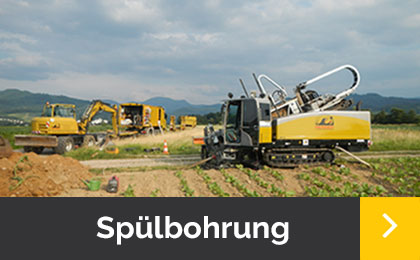 Horizontalspülbohrung