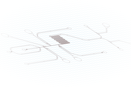 Mikrofluidik-Geräte-Design / Master-Form