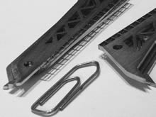 Laserteil, graviert, gesenkt, mit Gewinde, Stahl 12 mm