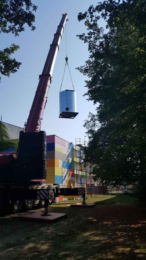 Aufbau Silo