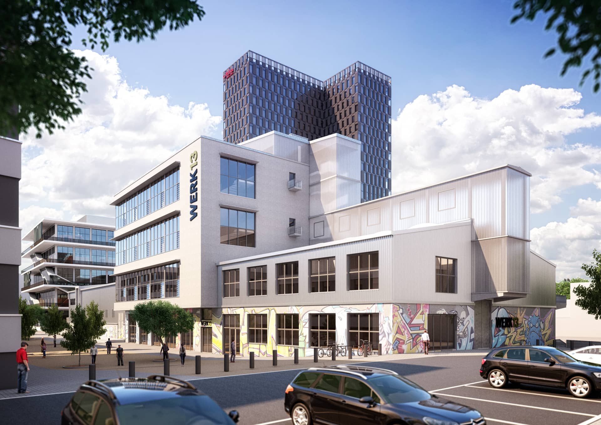 Werk 13, Werksviertel-Mitte München – Atelier- und Bürogebäude