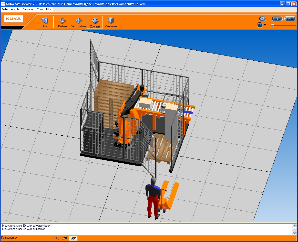 Simulation von Roboterbewegungen und Taktzeiten