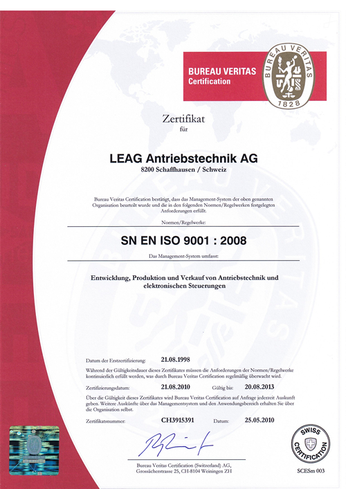 ISO-Zertifikat