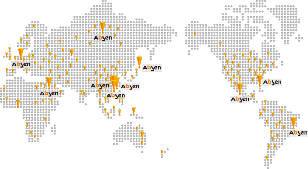 Globale Präsenz von Absen