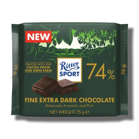Dunkle Kaffee Mandel 75 g (74 % Edelkakao)