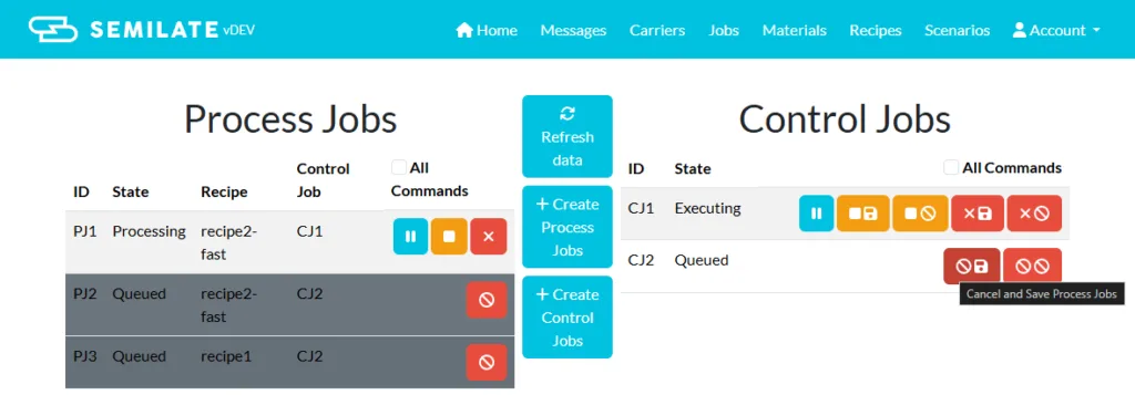 Process- und Control-Jobs