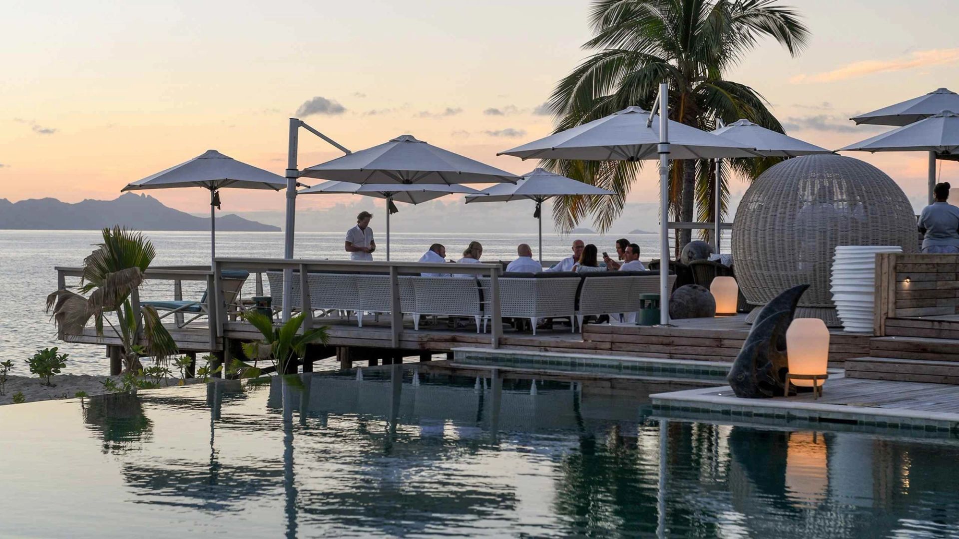 Poolside-Möblierung Fünf-Sterne-Hotel