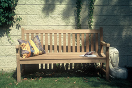 Teak-Gartenbank
