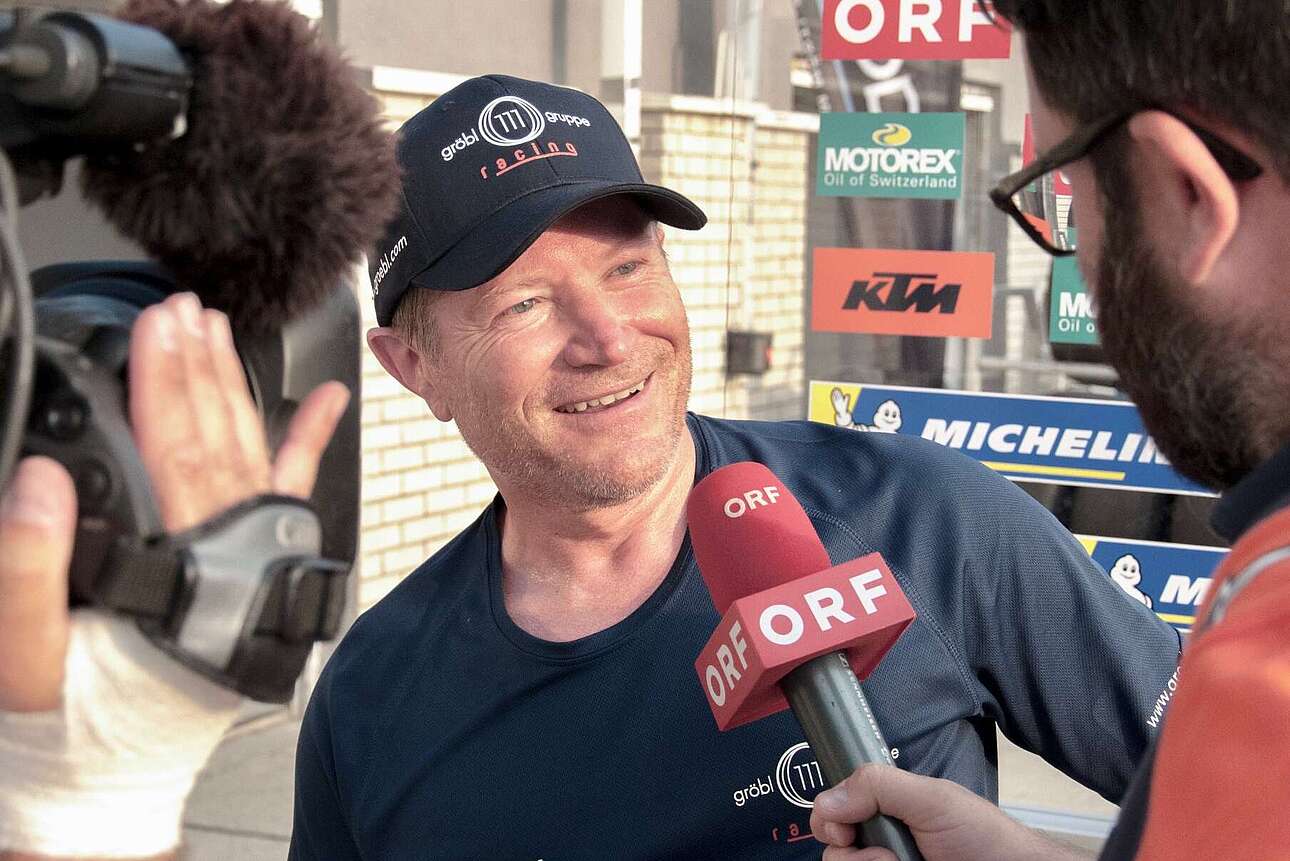 Werner Gröbl bei einem ORF-Interview