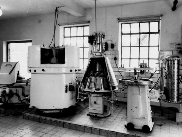 Historischer Betrieb der Limonadenfabrik
