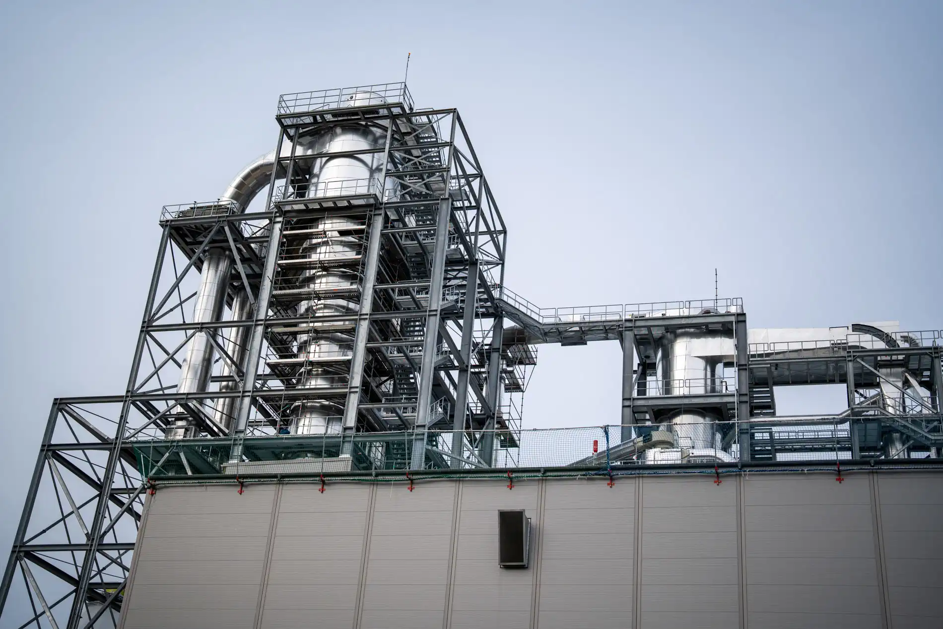 Stahltragwerk einer Industrieanlage