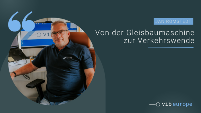 Gleisbaumaschine im Einsatz