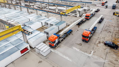Langmaterial-Transportfahrzeug