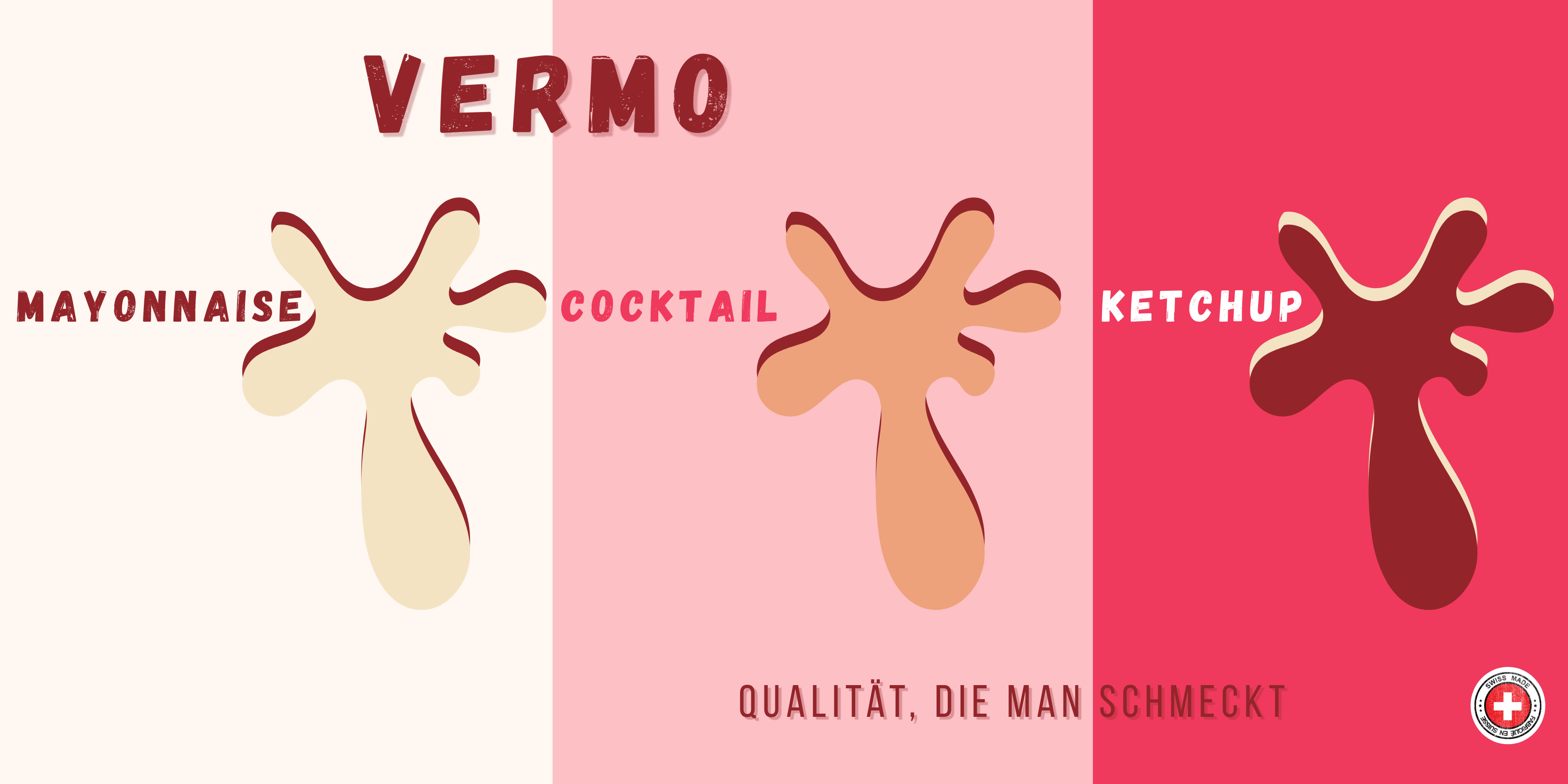 Mayonnaise, Cocktail und Ketchup