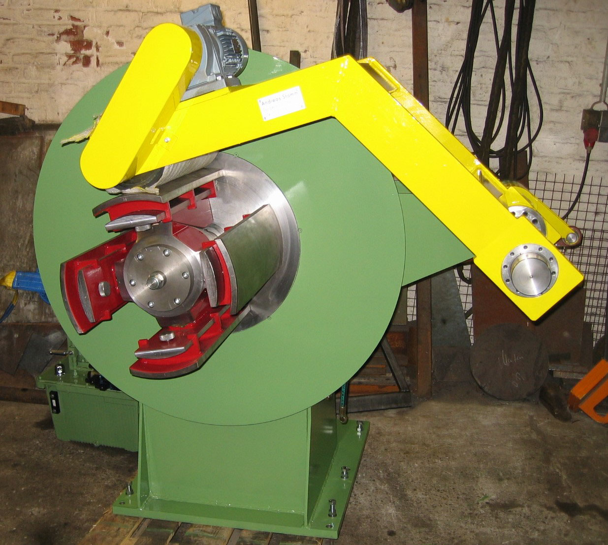 Ablaufhaspel hydraulisch