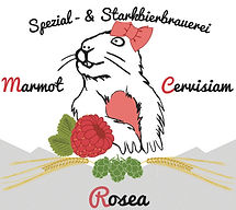 Etikette Rosea Marmot, Himbeer-Weizenbier
