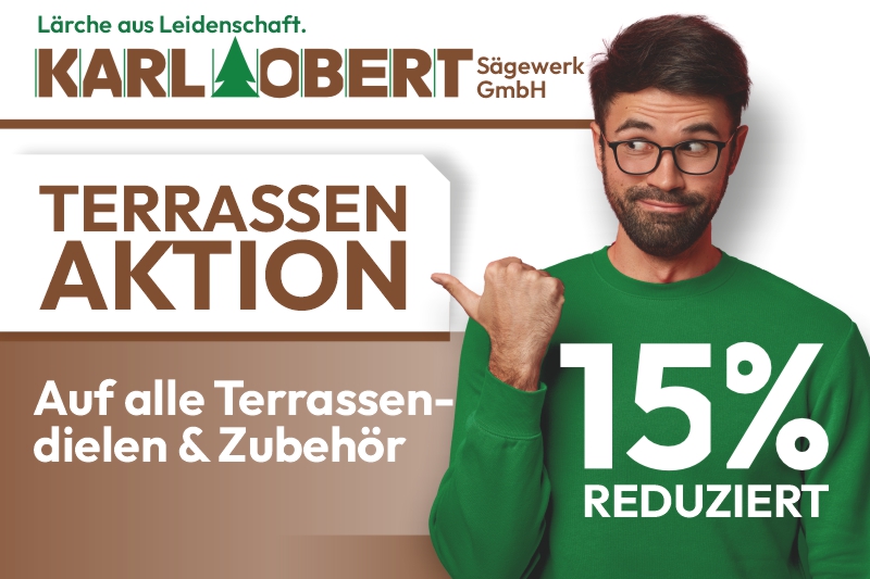 Terrassendiele aus Lärche