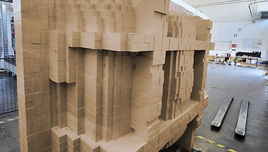 Konturnah gegossener PU-Block