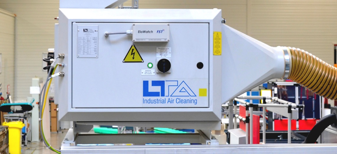 Elektrostatische Absauganlage mit EloWatch