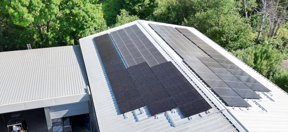 Photovoltaikanlage auf dem Firmendach