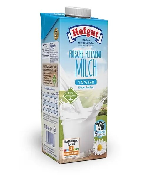 Hofgut Frische fettarme Milch 1,5 %