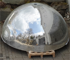Mirror sphere 2300 mm, approx. 333,000 mirrors 7×7 mm
