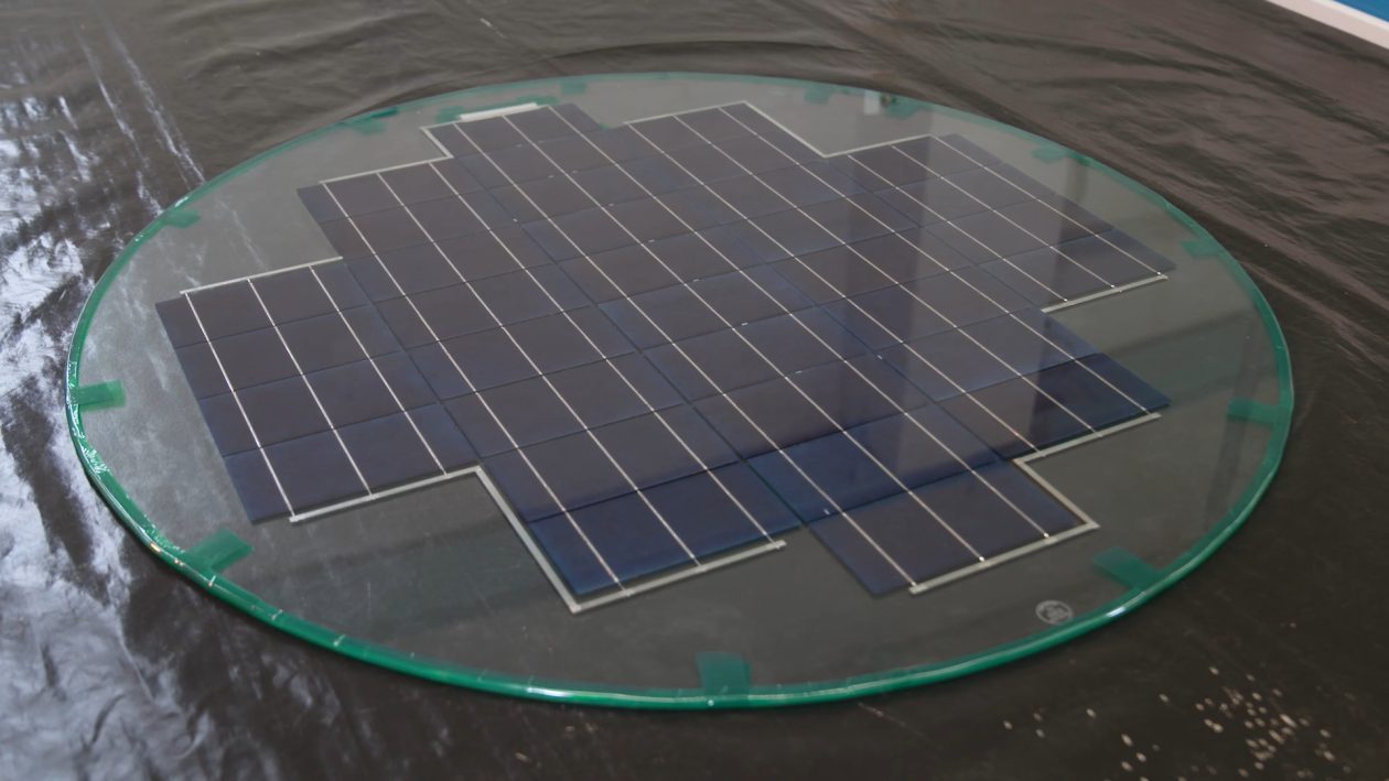Kreisförmiges Solarmodul