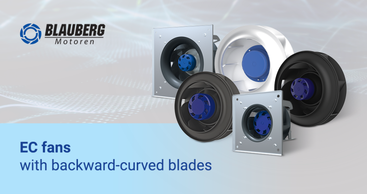 EC-Ventilator mit backward-curved-Laufrad