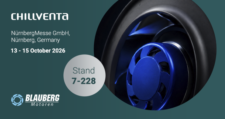 Blauberg Motoren auf der Chillventa