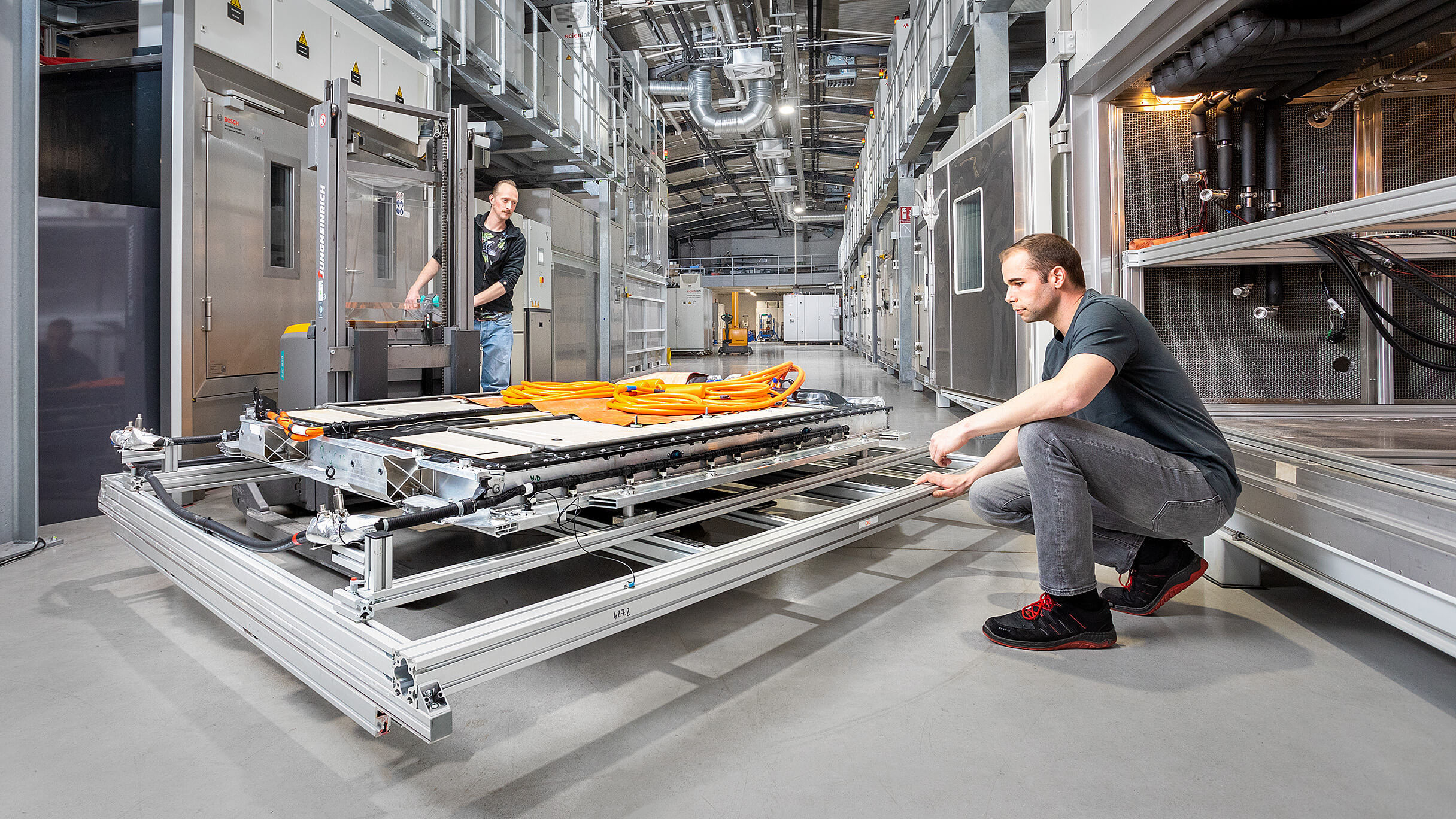 Prüflingshandling für Batterieprüfung