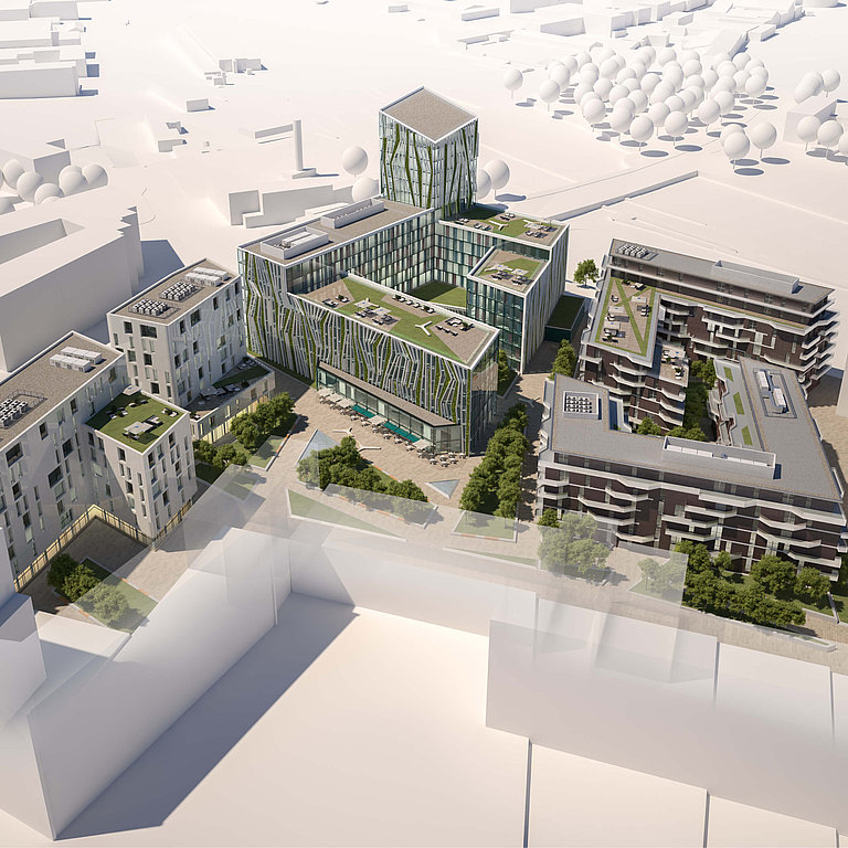 Literaturquartier Essen – Fassadendesign, Visualisierungen