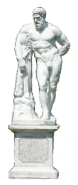 Herkules Farnese, Detailansicht