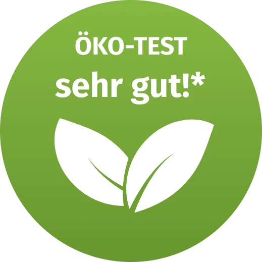 ÖKO-TEST Bewertung „Sehr gut“ (05/22)