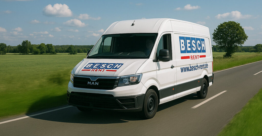 Transporter auf der Landstraße