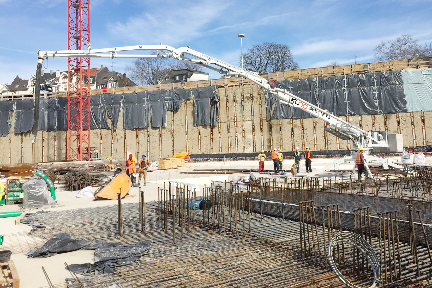 KUNO auf der Baustelle