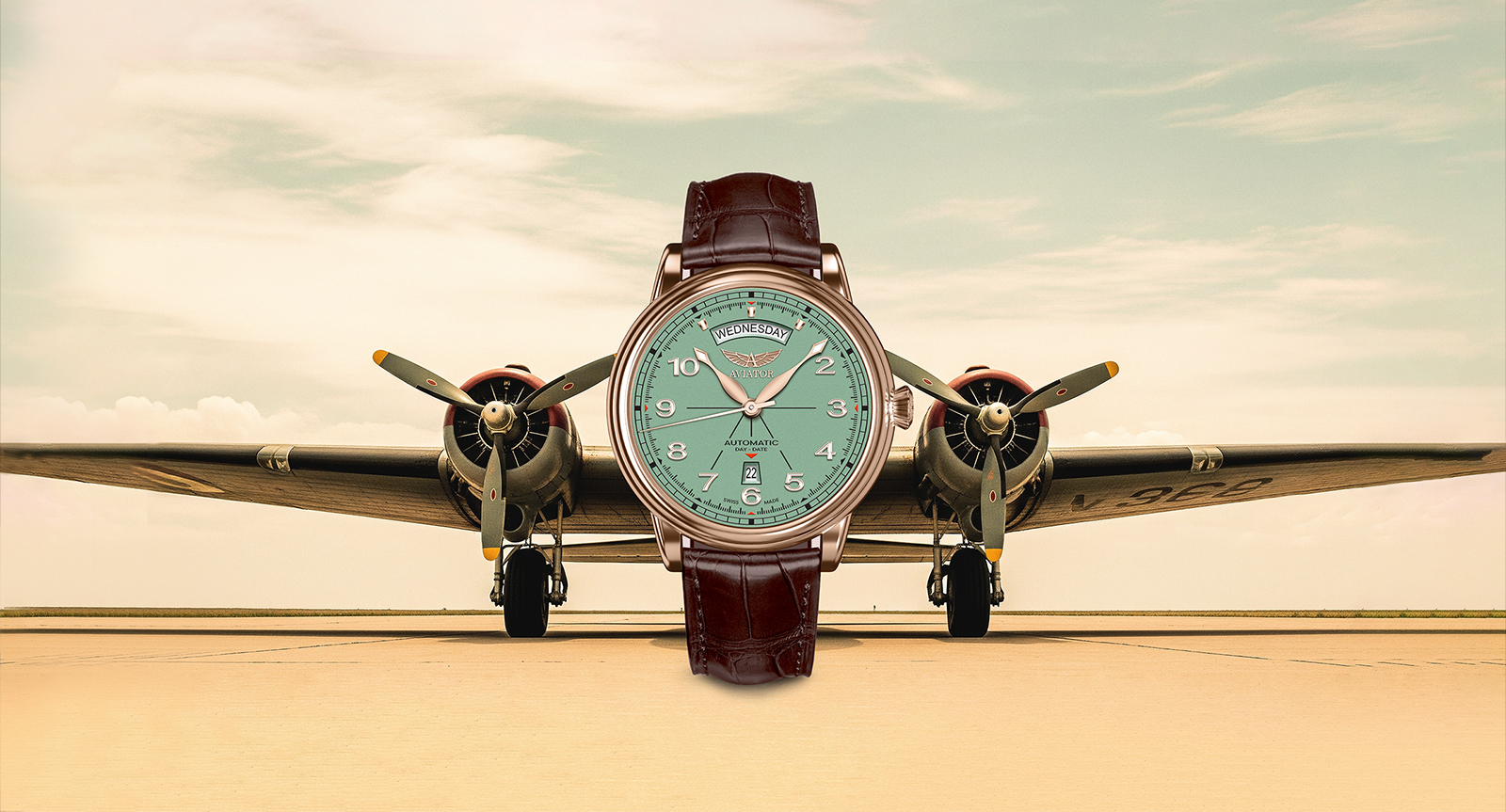 Douglas Day-Date 41 Pilot Watch