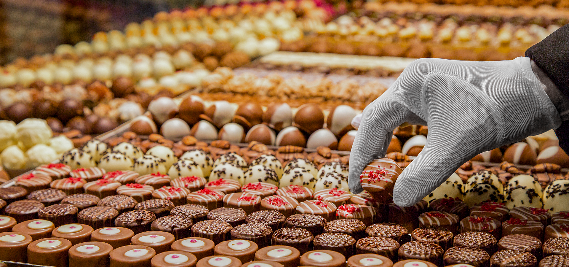 Pralinen einzeln sortierbar