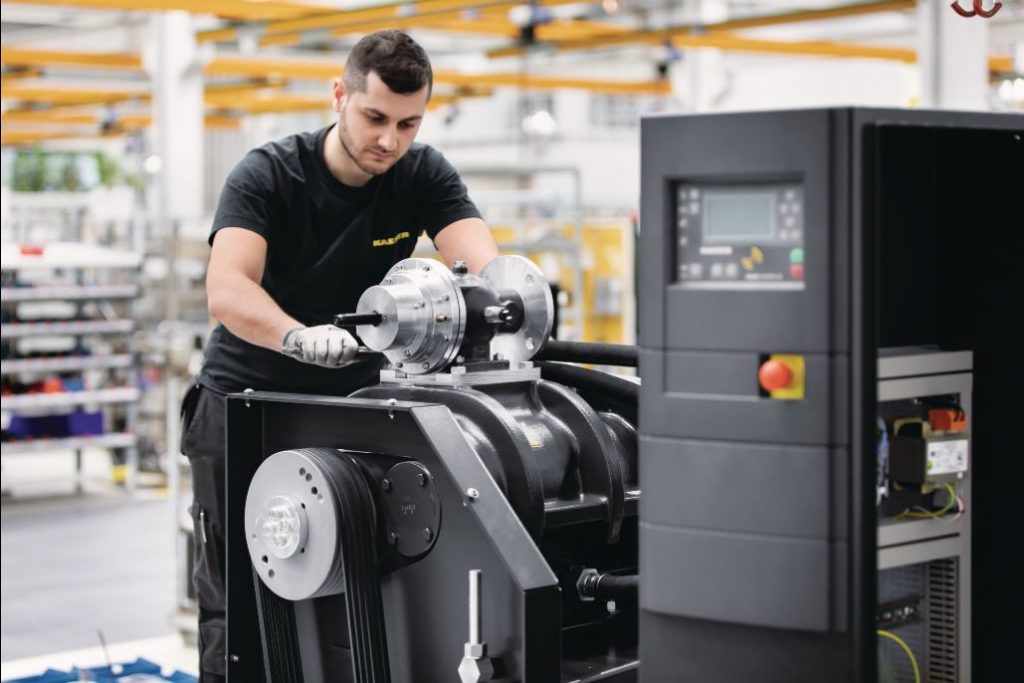 Vakuumschraubenanlage in der Produktion