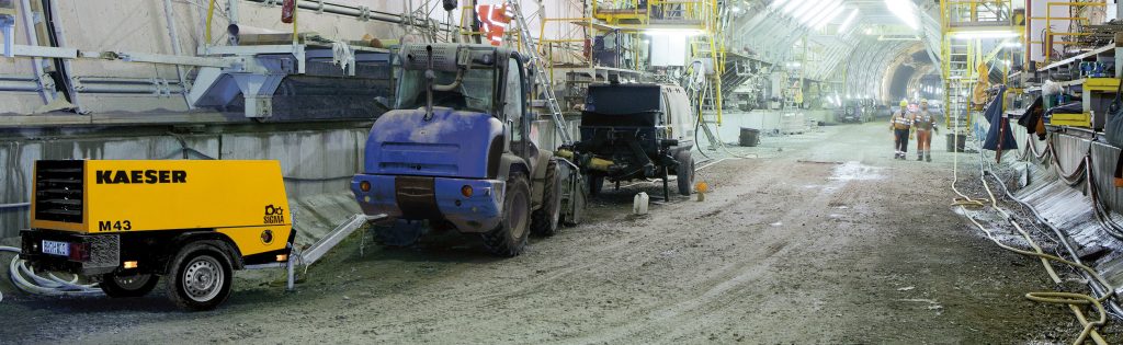 Einsatz M 43 im Tunnelbau