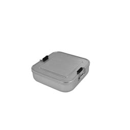 Lunchbox Aluminium Quadrat