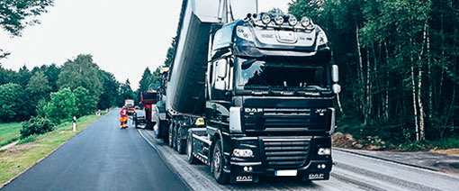 Materiallieferung Straßenbau