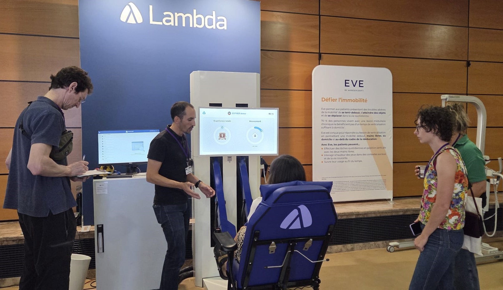 Lambda mit Patient im Training