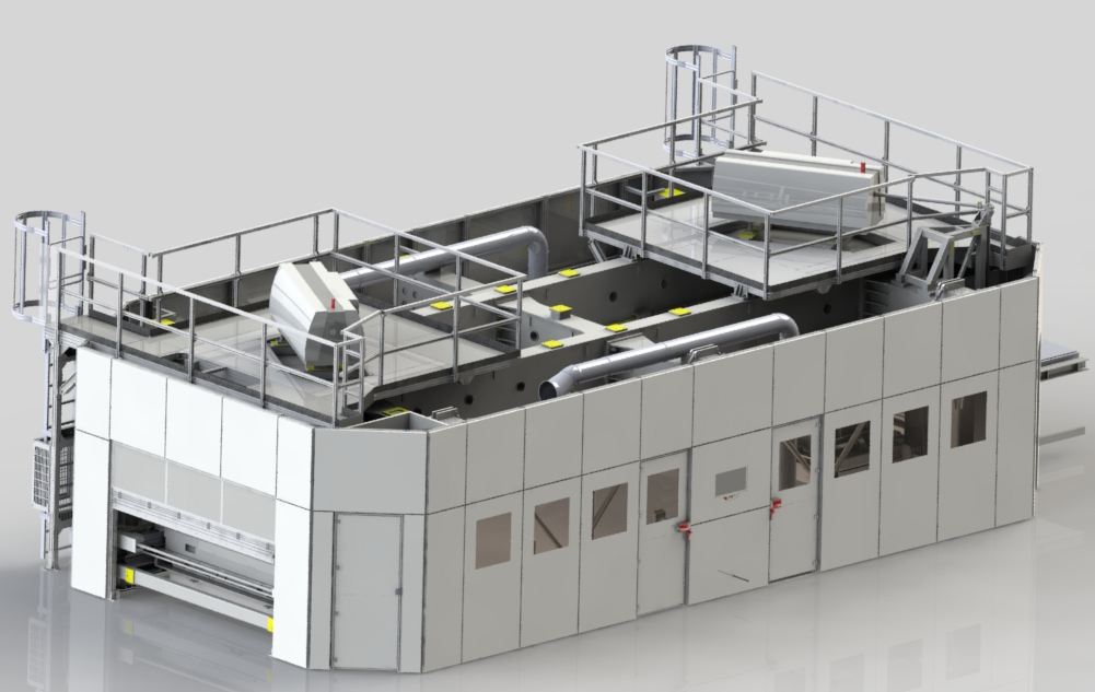 Multilayerschneidsystem zum Airbagschneiden