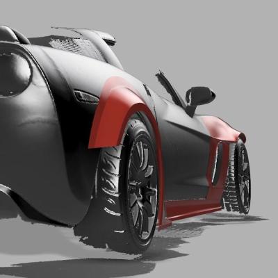Corvette C6 Breitbau, Rendering