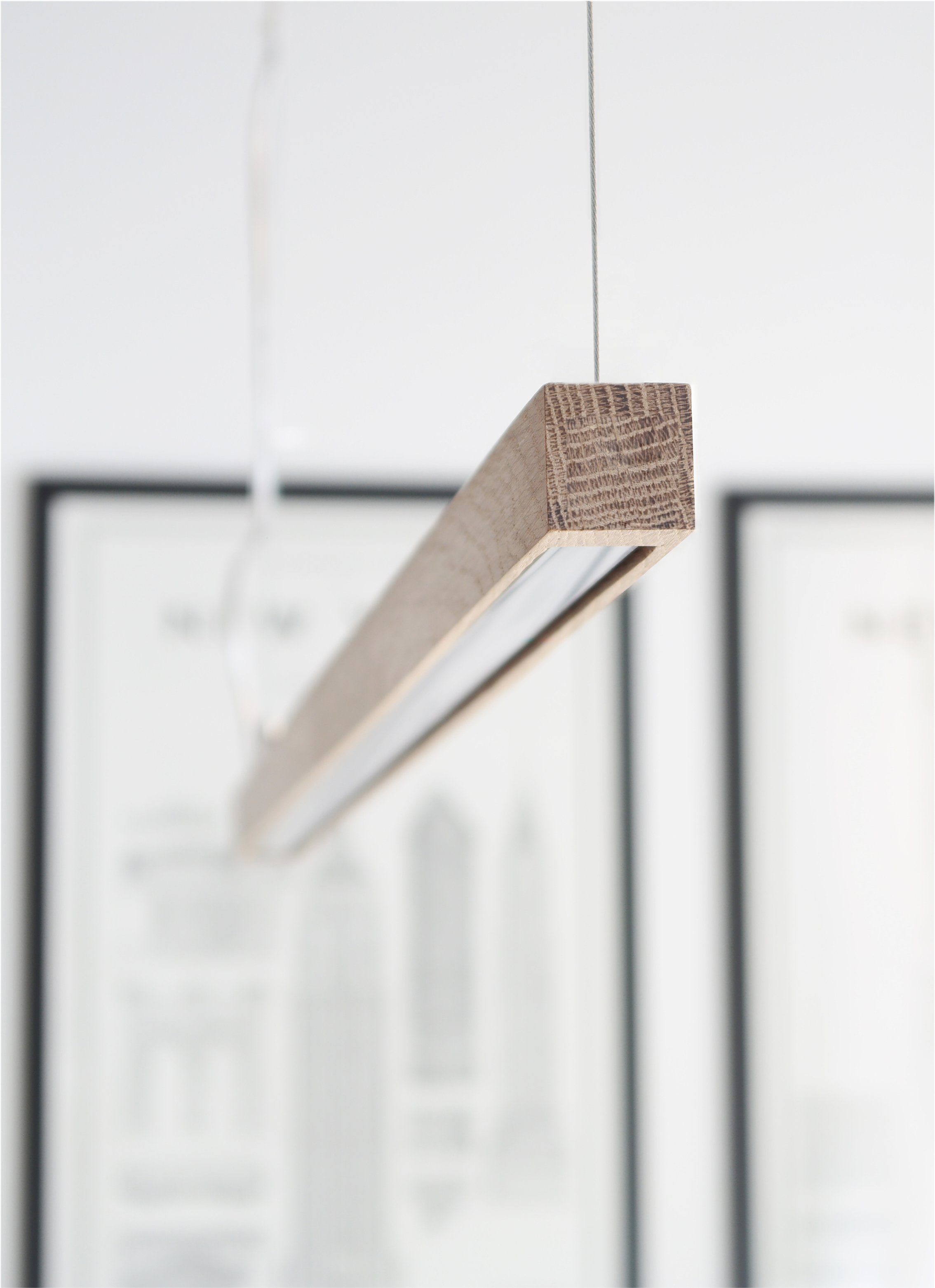 LED Pendelleuchte aus Eiche (Serie xS Design Oak)