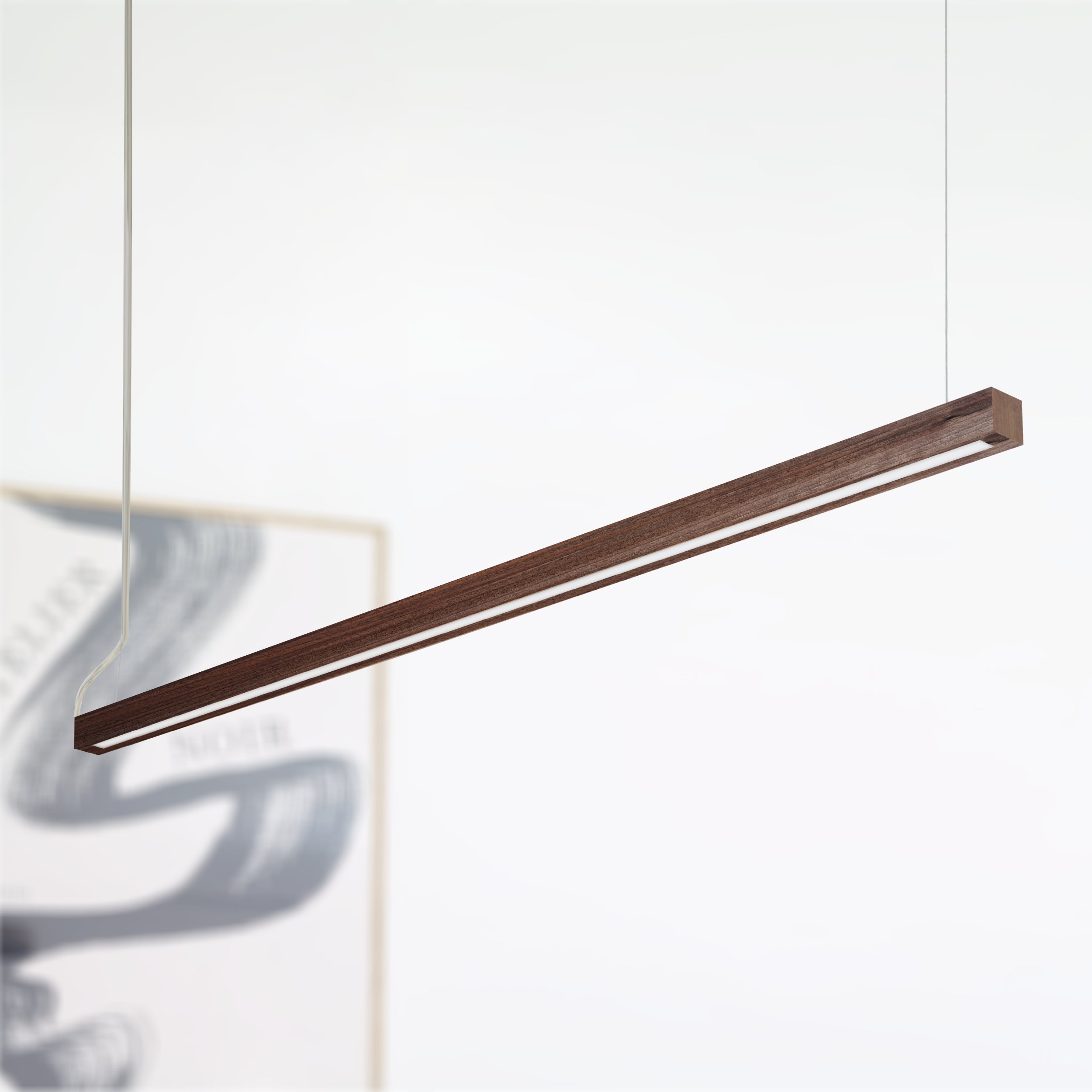 LED Pendelleuchte aus massivem Nussholz (Serie xS The Walnut)