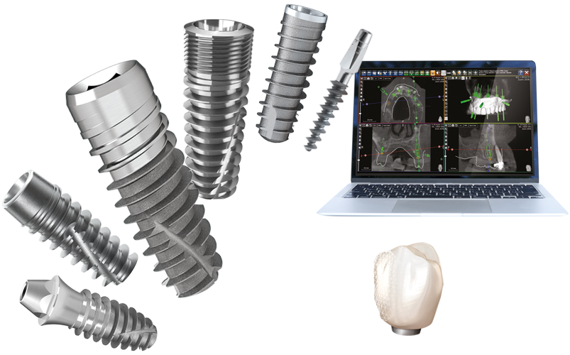 Dentalimplantate und Implantatsortiment