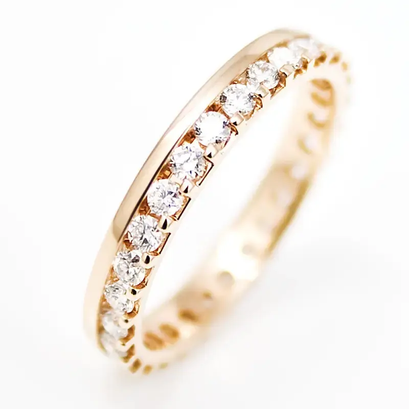 Brillantring mit Diamanten halbrum